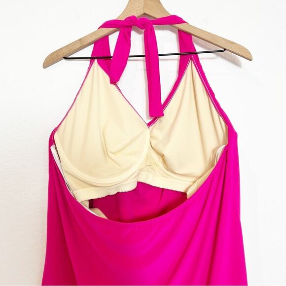 MAGICSUIT SOPHIE UNDERWIRE TANKINI TOP PLUS SIZE 22W ROSE BRAND NEW - Picture 5 of 8